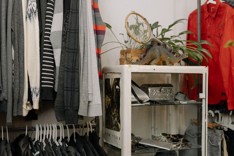 Explore a chic boutique with trendy apparel and unique decor elements, perfect for retail inspiration.